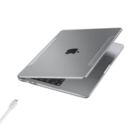 MacBook Air 13" 2026/2025/2024/2022 Spigen Thin Fit-etui - Krystallklart