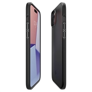 iPhone 15 Spigen Thin Fit Hybrid-deksel - Svart