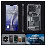 iPhone 15 Pro Spigen Ultra Hybrid Mag Deksel - Svart / Zero One