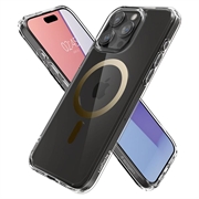 iPhone 15 Pro Max Spigen Ultra Hybrid Mag Deksel - Gull / Klar