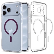 iPhone 17 Pro/18 Pro Spigen Ultra Hybrid MagSafe-deksel - Burgund / Klar