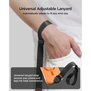 Spigen universell, justerbar håndleddsrem med telefonadapter – 23cm – svart