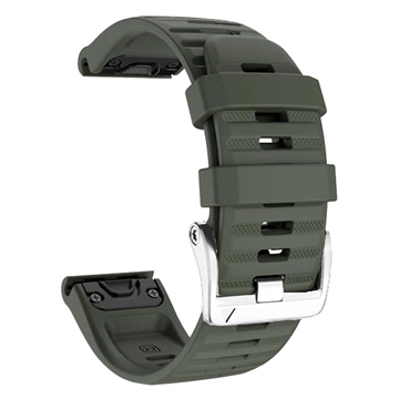 Sportssilikonrem for Garmin Fenix 3 / 3 HR / 5X / 5X Plus / 6X / 6X Pro - Army Grøn
