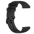 Sportsrem i silikon for Garmin Vivomove 3S/Vivoactive 4S/Active S - Svart