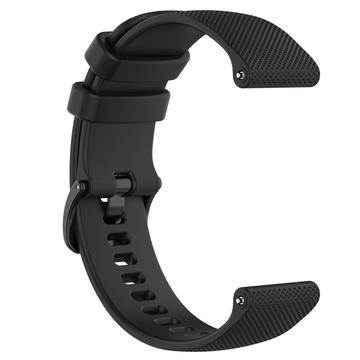 Sportsrem i silikon for Garmin Vivomove 3S/Vivoactive 4S/Active S - Svart