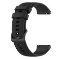 Sportsrem i silikon for Garmin Vivomove 3S/Vivoactive 4S/Active S - Svart