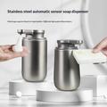 Automatisk såpedispenser i rustfritt stål, 350ml - grå