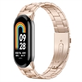 Xiaomi Smart Band 8 Rustfritt Stål Reim - Roségull