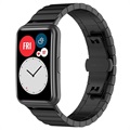 Huawei Watch Fit Rustfritt Stål Klokkereim med Butterfly Spenne - Svart