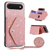 iPhone Air Stardust Deksel med Kortlomme - Rosa