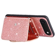 iPhone Air Stardust Deksel med Kortlomme - Rosa