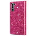 Starlight Series Samsung Galaxy S22+ 5G Lommebok-deksel - Varm Rosa