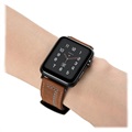 Apple Watch Series 9/8/SE (2022)/7/SE/6/5/4/3/2/1 Stitched Lærrem - 41mm/40mm/38mm - Brun