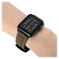 Apple Watch Series Ultra 2/Ultra/9/8/SE (2022)/7/SE/6/5/4/3/2/1 Stitched Lærrem - 49mm/45mm/44mm/42mm - Grønn