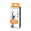 Streetz Stay-in-Ear trådløse sportsøretelefoner med mikrofon - svart