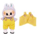 Stripete bjørnesmekkoverall til Labubu minifigur 17cm