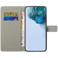 Samsung Galaxy A34 5G Style Series Lommebok-deksel - Blå Sommerfugl