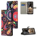 Style-serien Nokia G10/G20 Lommebok-deksel - Paisley Mønster
