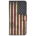 Style-serien Samsung Galaxy A20e Lommebok-deksel - Amerikansk Flagg