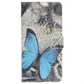Style Series iPhone 11 Lommebok-deksel - Blå Sommerfugl