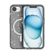 iPhone 16e Stylish Glitter Series Hybrid-deksel - MagSafe-kompatibel - Svart