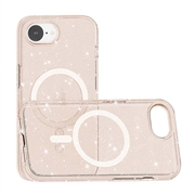 iPhone 16e Stylish Glitter Series Hybrid-deksel - MagSafe-kompatibel - Gull