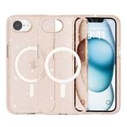 iPhone 16e Stylish Glitter Series Hybrid-deksel - MagSafe-kompatibel - Gull