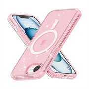iPhone 16e/17e Stylish Glitter Series Hybrid-deksel - MagSafe-kompatibel