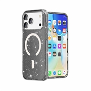 iPhone 18 Pro Stylish Glitter Series Hybrid-deksel - MagSafe-kompatibel - Svart