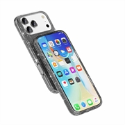 iPhone 18 Pro Stylish Glitter Series Hybrid-deksel - MagSafe-kompatibel - Svart
