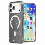 iPhone 18 Pro Max Stylish Glitter Series Hybrid-deksel - MagSafe-kompatibel - Svart