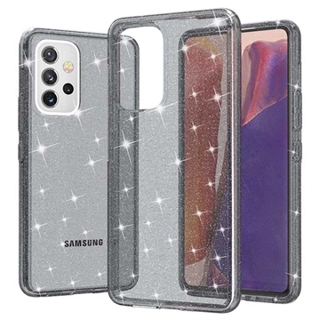 Stylish Glitter Series Samsung Galaxy A53 5G Hybrid-deksel - Grå