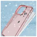 Stylish Glitter Series iPhone 14 Pro Max TPU-deksel - Rosa