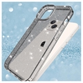 Stylish Glitter Series iPhone 14 TPU-deksel - Svart