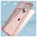 Stylish Glitter Series iPhone 14 TPU-deksel - Rosa