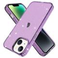 Stylish Glitter Series iPhone 14 TPU-deksel - Lilla