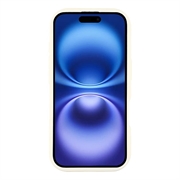 iPhone 16 Stilig støtsikkert TPU-deksel med forhøyede kanter