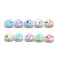 Vannfast RGB-LED-lampe med 2 fjernkontroller - 10 stk.