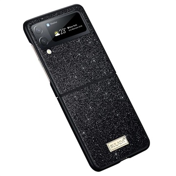 Sulada Celebrity Series Samsung Galaxy Z Flip4 Hybrid-deksel - Svart