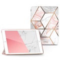 Supcase Cosmo iPad 10.2 2019/2020/2021 Folio-etui - Rosa Marmor
