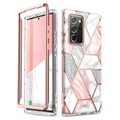 Supcase Cosmo Samsung Galaxy Note20 Ultra Hybrid-deksel - Rosa Marmor