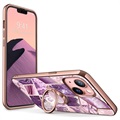 Supcase i-Blason Cosmo Snap iPhone 13 Deksel - Lilla Marmor