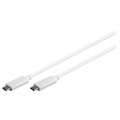 SuperSpeed Synkron & Lade USB-C Kabel - 1m - Hvit