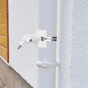 Holder for stolpemontert overvåkningskamera med 1/4 skrue - hvit