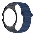 Swatch Royal Pop med magnetisk silikonrem og åttekantet urkasse - midnattsblå / svart