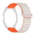 Swatch Royal Pop med magnetisk silikonrem og åttekantet urkasse - Hvit / Oransje