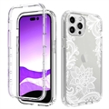 Sweet Armor Series iPhone 14 Pro Hybrid-deksel - Mandala