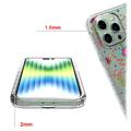 Sweet Armor Series iPhone 14 Pro Max Hybrid-deksel - Fargerike blomster