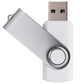 Swivel Design USB 2.0 Type-A 480Mbps Minnepenn - 8GB - Hvit