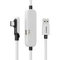 Syntech M32C1-5 5m VR Link-ladekabel for Meta Quest 3S/3/2 - hvit